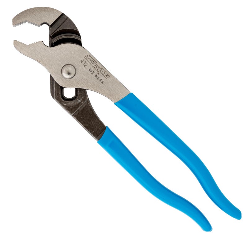 CHANNELLOCK 412 6.5-inch V-Jaw Tongue & Groove Pliers, Made in USA, 0.94-inch Jaw Capacity, Forged High Carbon Steel, More Points of Contact on Round Stock - Image 1